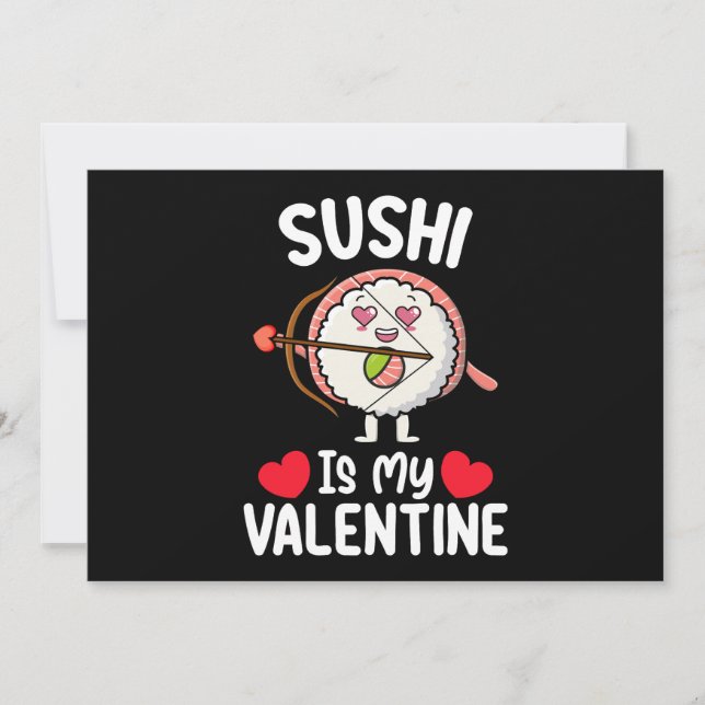Convites Sushi É Minha Comida Japonesa Engraçada No Dia Dos (Frente)