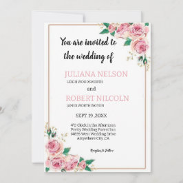 Convites Sussurros de Blush & Rosas: Junte-se a nós para o