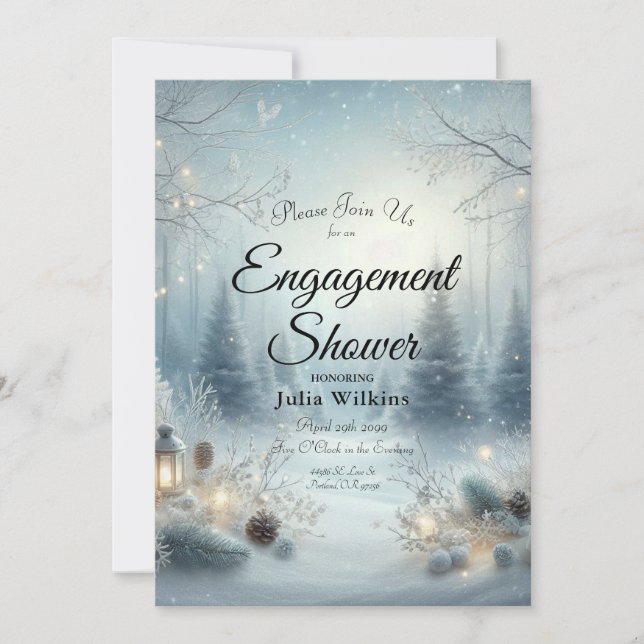 Convites Sussurros de um solstício de inverno (Frente)