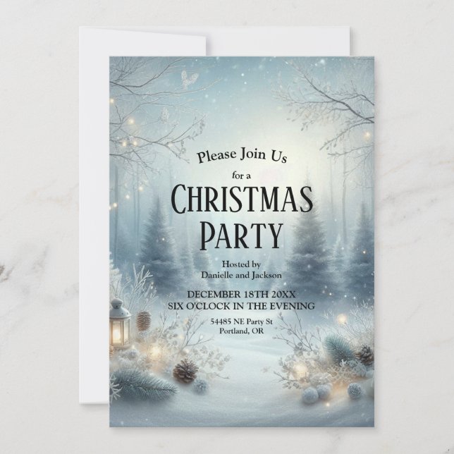 Convites Sussurros de um solstício de inverno (Frente)