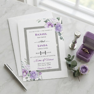 Convites Susurros de Lavanda: Elegância em Flor