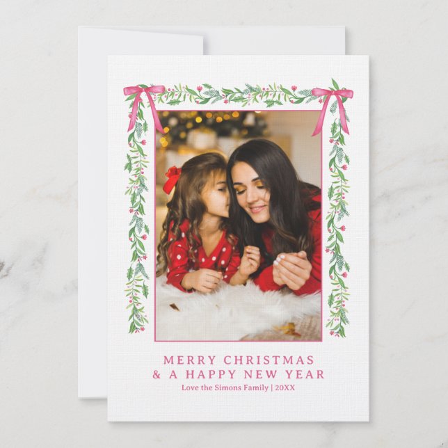 Convites Swag Evergreen do Grande Milênio com Arcos | Foto (Frente)