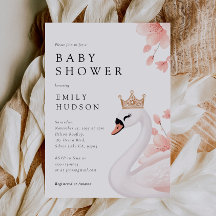 Swan Little Princess Chá de fraldas