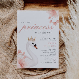 Convites Swan Little Princess Chá de fraldas