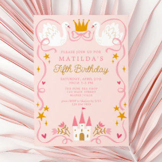 Convites Swan Princess Birthday
