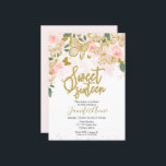 Convites Sweet 16 Butterfly Blush Floral Dourado<br><div class="desc">As borboletas cinzentas e douradas convidam. Excelente para a 16ª festa de aniversário com o tema da borboleta. PERSONALIZAÇÃO: envie-me uma mensagem através do chat se precisar de qualquer personalização, como uma mudança de cor. MODIFICANDO A HORA EXISTENTE DA ORDEM/ ENVIO, ETC., entre em contato diretamente com o suporte da...</div>