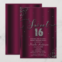 SWEET 16 Dezesseis Cantos de Confetes Prata Borgon