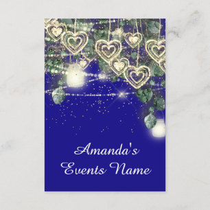 Convites Sweet 16th Green BRIDAL Rustic Royal Blue