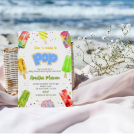 Convites Sweet Baby on the Way | Ice Cream Pop Baby Shower