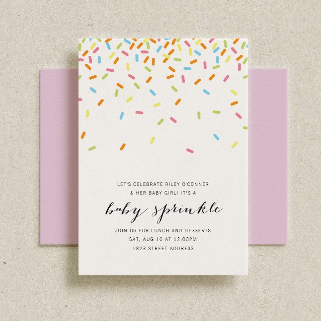 Convites Sweet Baby Sprinkle Invite (Criador carregado)