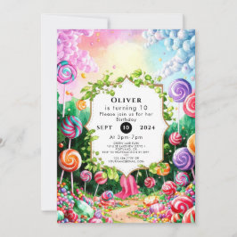 Convites Sweet Boho Candyland Birthday