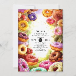 Convites Sweet Boho Rosquinha Birthday