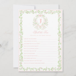 Convites Sweet Crest | Spill the Tea Bridal Shower Game 