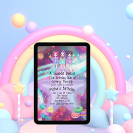 Convites Sweet Debut Birthday KPOP Star