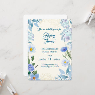 Convites Sweet Floral Birthday Invitation for Kids