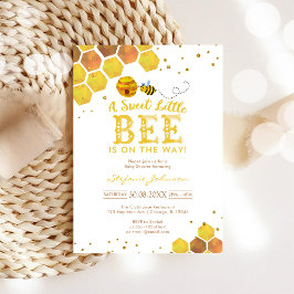Convites Sweet Little Bee Honey Bee Baby Shower Invitation