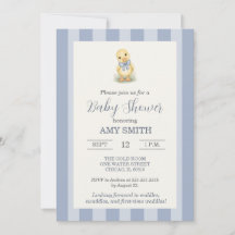 Sweet Little Duckling Dusty Blue Baby Shower