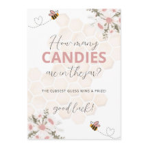 Sweet Little Honey Baby Shower Guessing Game