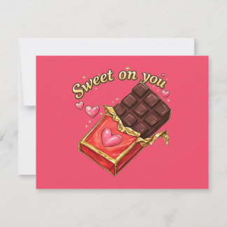 Convites Sweet on You Chocolate Valentine design