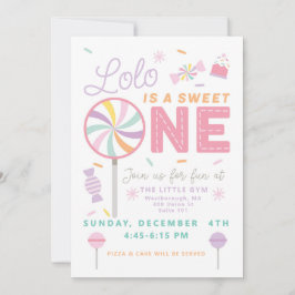 Convites Sweet One First Birthday customizable Invitation