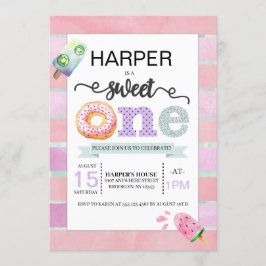 Convites Sweet One First Birthday Invitation