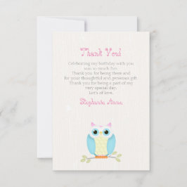 Convites Sweet Owl Birthday
