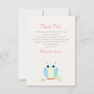 Convites Sweet Owl Birthday