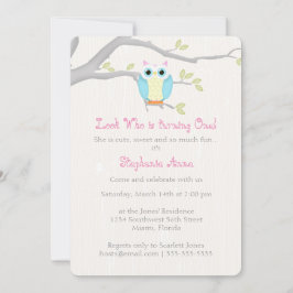 Convites Sweet Owl Birthday