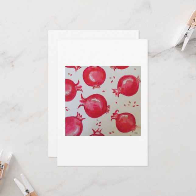 Convites Sweet pomegranate  (Frente/Verso In Situ)