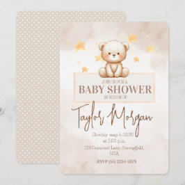 Convites Sweet Teddy Bear Baby Shower