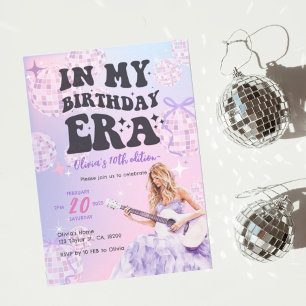 Convites Swiftie inspirada no meu aniversário de invit