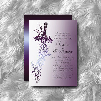 Convites Sword RPG | Purple Sheen Fantasy Tabletop Gamer