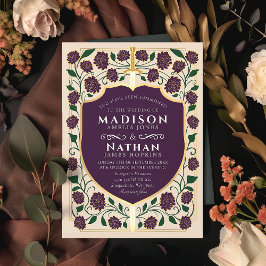 Convites Sword & Shield Medieval Fantasy Casamento Monogram