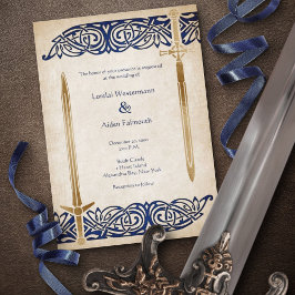 Convites Swords Celtic Wedding