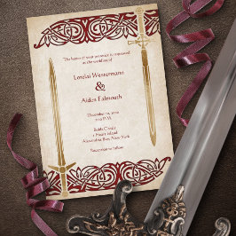 Convites Swords Celtic Wedding