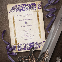 Convites Swords Celtic Wedding