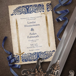 Convites Swords Celtic Wedding