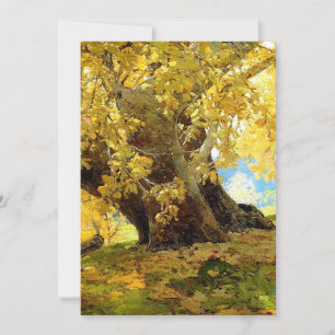 Convites Sycamore no outono por Edgar Payne