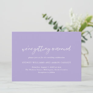 Convites Sydney Lavanda Modern Wedding
