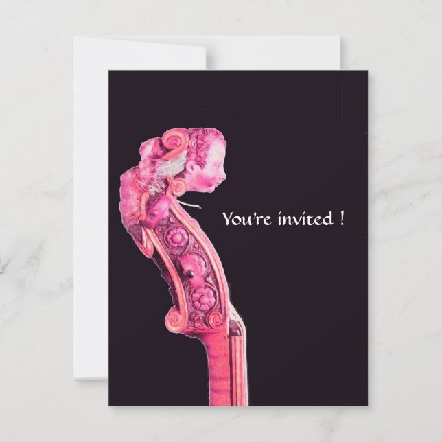 Convites SYMPHONIA  / MÚSICA CLÁSSICA ,Fúcsia (Frente)