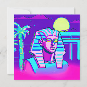 Convites Synthwave Pharaoh