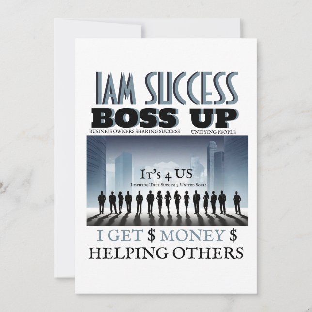 Convites T-Shirt BOSS UP (Frente)