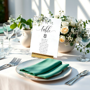 Convites Tabela de Gráficos de Sentados de Evento de Casame