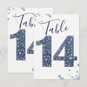 Convites Tabela Esparcial Denim & Diamantes Número 14