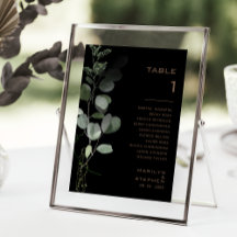 Tabela Mínima Preta Número 1 Gráfico Sentado