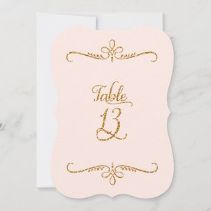 Convites Tabela Número 13, Recepção de Letra de Script d