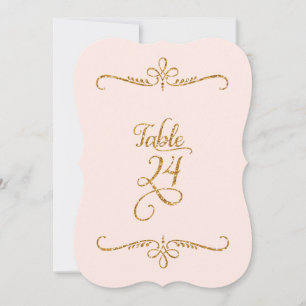 Convites Tabela Número 24, Recepções de Letra de Script de