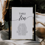 Convites Tabela Preta Elegante Número 10 Gráfico de Assento<br><div class="desc">Estes elegantes cartões pretos de 10 lugares são perfeitos para um casamento simples. A design neutra apresenta uma carta minimalista decorada com tipografia romântica e caprichosa. A placa impressão na frente e atrás (lado duplo).</div>