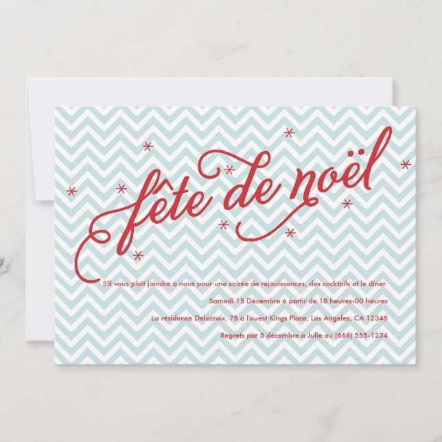 Convites Tableau Soirée Fête de Noël Inviter (Frente)