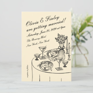 Convites Tableau Wedding Invitation